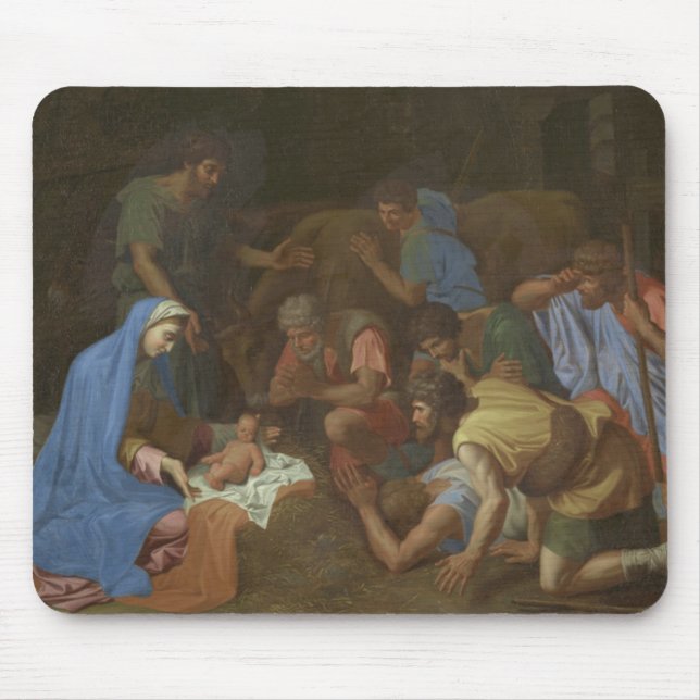 Tillbedjan av shepherdset circa 1653 musmatta (Framsidan)