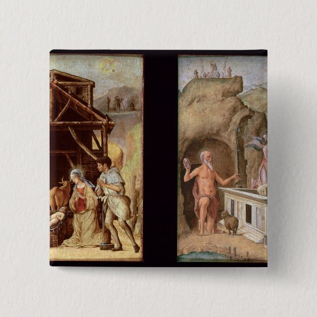 Tillbedjan av shepherdset knapp (Framsida)