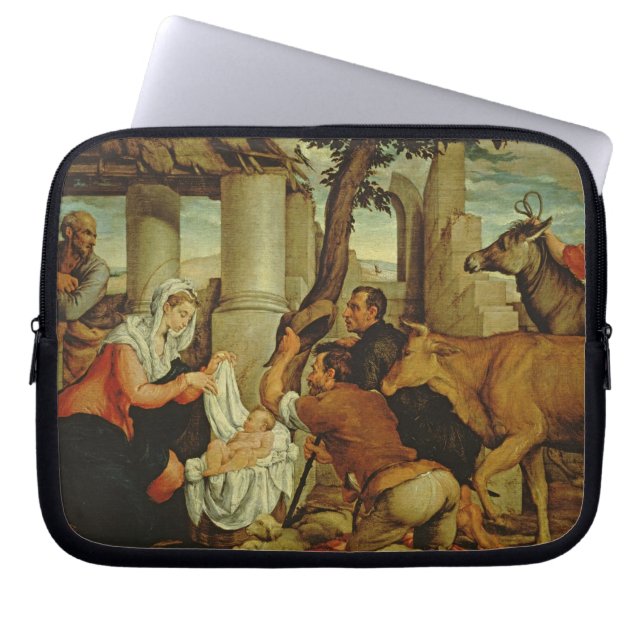 Tillbedjan av shepherdset laptop sleeve (Framsidan)
