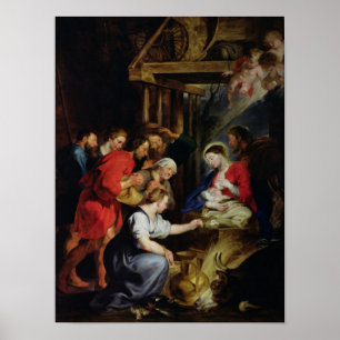 Tillbedjan av shepherdset poster