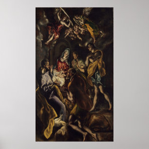 Tillbedjan av shepherdset poster