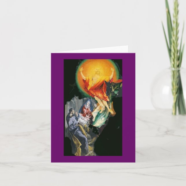 Tillbedjan till uppståndelsecollage helgkort (Framsida)