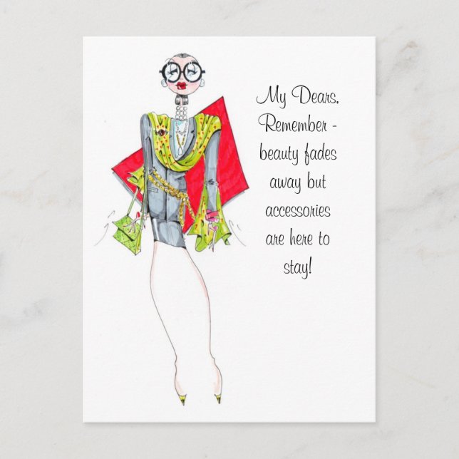 Tillbehör är här för att stanna på vykortet - vykort (Framsida)