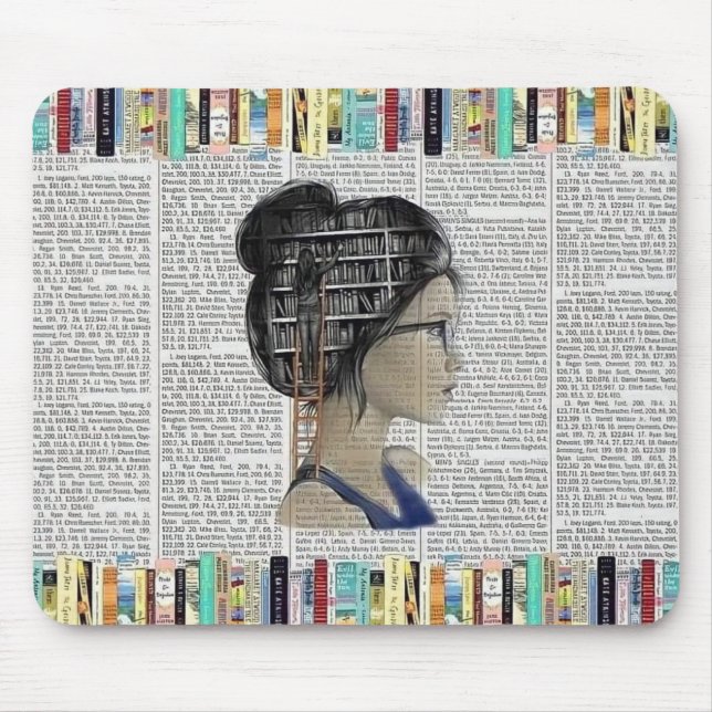 Tillbehör för litterär skrivbord musmatta (Framsidan)