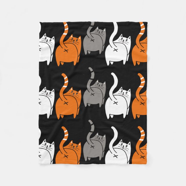 Tillbehör och gåvor till rädding, katter, sällskap fleecefilt (Framsidan)