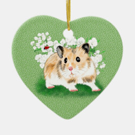 Tillbehör till Cute golden Syrian Hamster art. Julgransprydnad Keramik