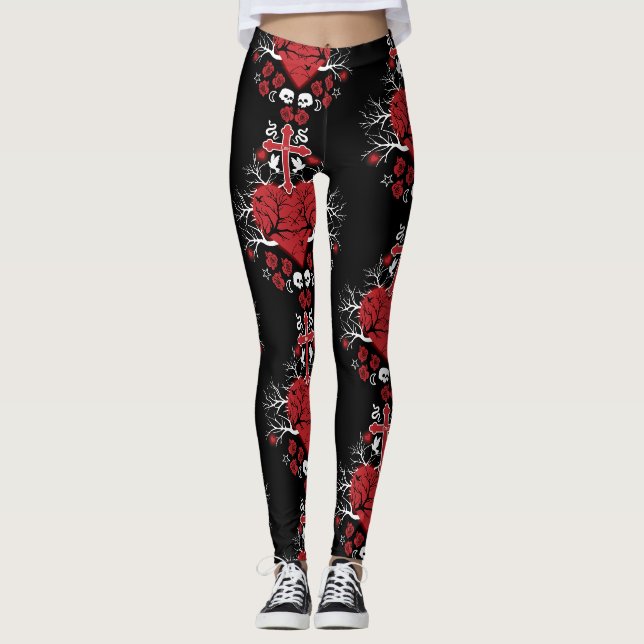 Tillbehör till de bästa gotiska gåvor leggings (Framsida)
