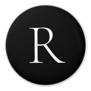 Tillbehör till elegant Black White Monogram-skåp Knopp