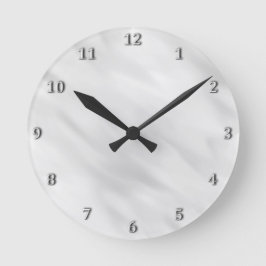 Tillbehör till eleganten Misty Silver Pearl Clock  Rund Klocka