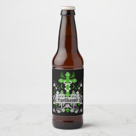 Tillbehör till gotiska postsegment Mode Ölflaska Etikett