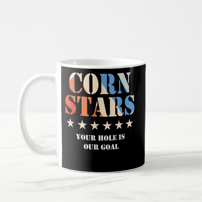 Tillbehör till maj Stars Funny Cornhole Team Kaffemugg (Vänster)