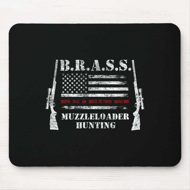 Tillbehör till Muzzleloader Rifles USA flagga Hjor Musmatta (Framsidan)