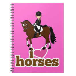 Tillbehör till personlig Horse and Rider Dressage Anteckningsbok