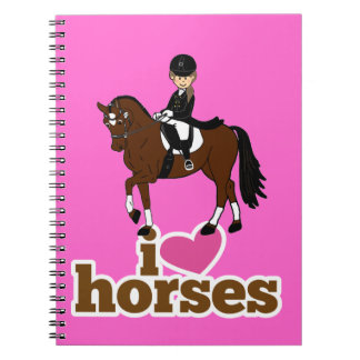 Tillbehör till personlig Horse and Rider Dressage Anteckningsbok