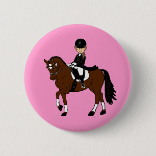 Tillbehör till personlig Horse and Rider Dressage Knapp