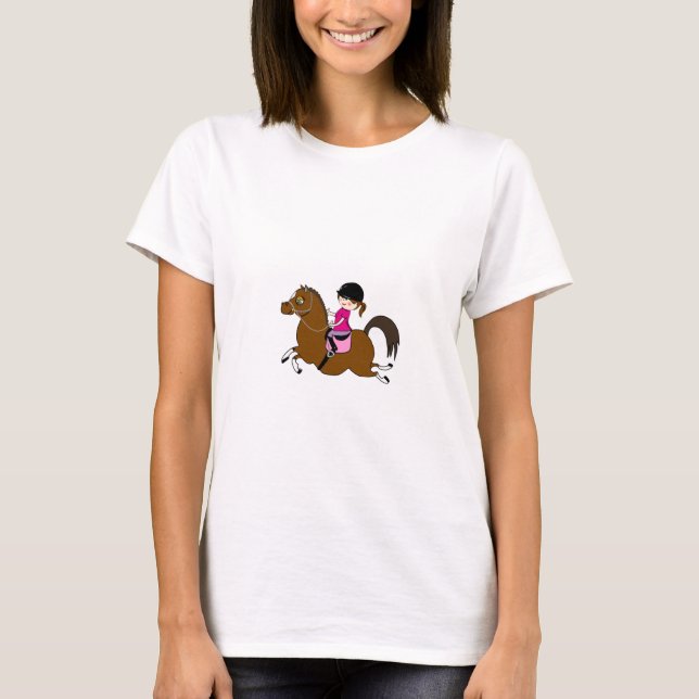 Tillbehör till personlig Horse and Rider Dressage T-shirt (Framsida)