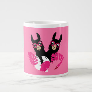 Tillbehör till roligt Llama Alpaca Jumbo Mugg