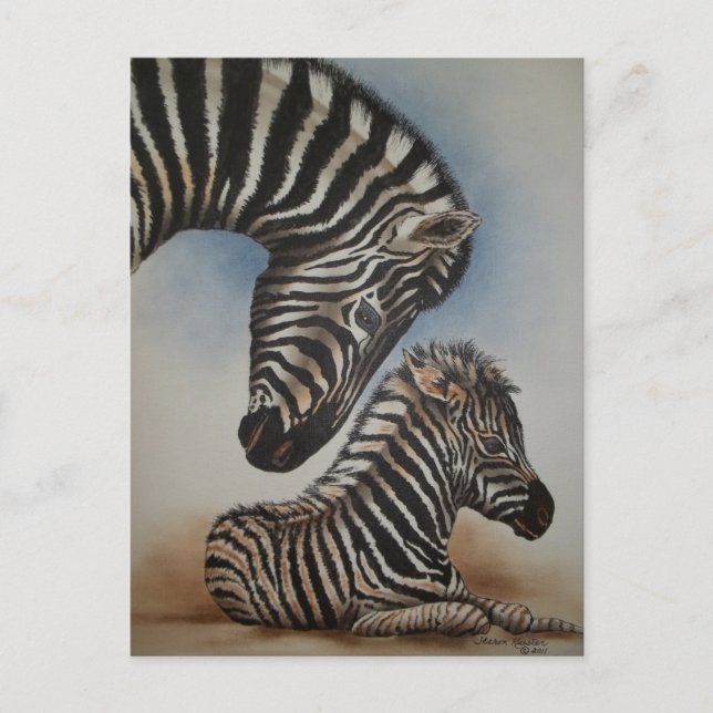 Tillbehör till spegel-bild (zebra) vykort (Framsida)