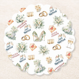 Tillbehör till Trenby-Möhippan för Bröllop Underlägg Papper