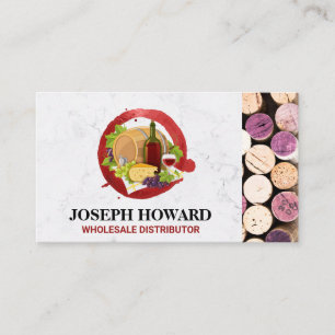 Tillbehör till vin   Kork Affärskort Visitkort