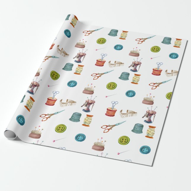 Tillbehör till vintage presentpapper (Utrullad)