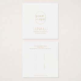 Tillbehör till Visning med minimalistiskt hårklipp Fyrkantigt Visitkort