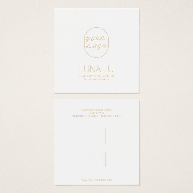 Tillbehör till Visning med minimalistiskt hårklipp Fyrkantigt Visitkort (Framsida & baksida)