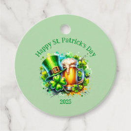 Tillbehör till Watercolor Lycklig St. Patrick Day  Gåvor Etiketter