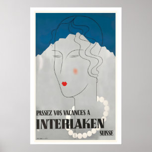 Tillbringa din semester i Interlaken Schweiz Poster