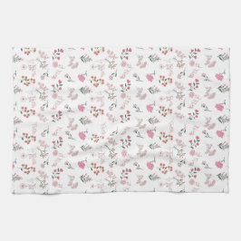 Tilldelad delikat blomma i kökshanddukar i Mönster