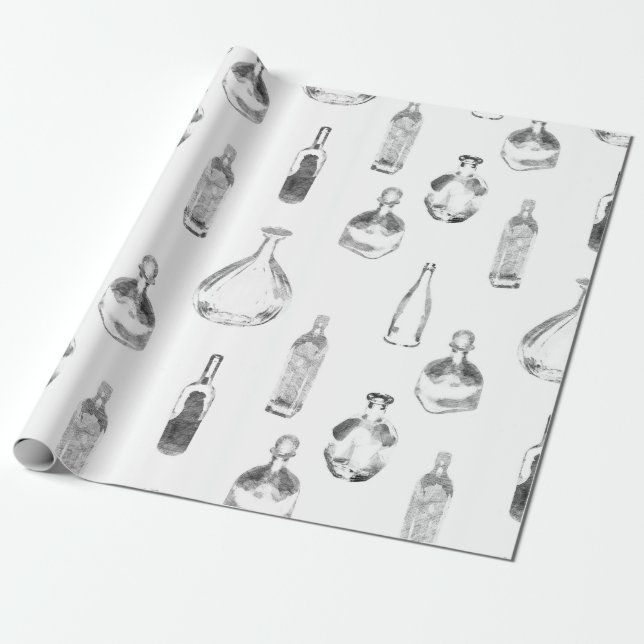 Tilldelad flaskor  presentpapper (Utrullad)