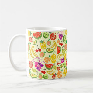 Tilldelad fruktlucka Mönster Kaffemugg