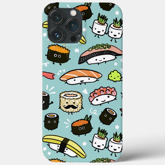 Tilldelad Kawaii Sushi-tecknen Cute and Funny (Baksida)