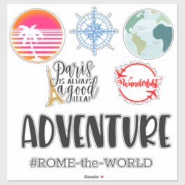 Tilldelad resresresespråk klistermärken