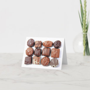 Tilldelade chokladkort kort
