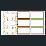 Tilldelade etiketter<br><div class="desc">Storlek: Stora, rektangulära vattentäta etiketter (2, 6 x 1, 5 tum) designade för multifunktionsetiketter för att få plats på allt som är värt att spara! Från mjuka till hårda varor, personalisera allting som kan tänkas att ta med hemifrån. Nämnde vi att dem även är vattentåliga? Går att appliceras på allt...</div>