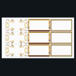 Tilldelade etiketter<br><div class="desc">Storlek: Stora, rektangulära vattentäta etiketter (2, 6 x 1, 5 tum) designade för multifunktionsetiketter för att få plats på allt som är värt att spara! Från mjuka till hårda varor, personalisera allting som kan tänkas att ta med hemifrån. Nämnde vi att dem även är vattentåliga? Går att appliceras på allt...</div>