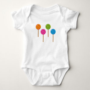 Tilldelade färgade Lollipops för Spiral T Shirt