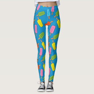 Tilldelade färgade populationer Mönster Leggings