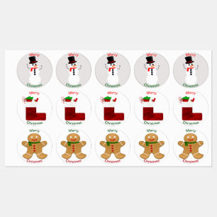 Tilldelade julomsförseglingar / Stickers/ Klistermärke