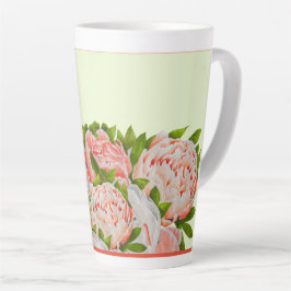 Tilldelade ponnyer på en stor latte Mugg