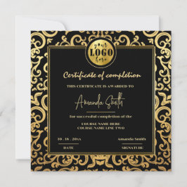 Tilldelning av certifikat om slutförande i Luxury  Inbjudningar