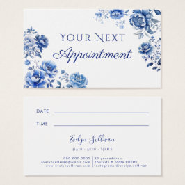 Tilldelningskort för blommigt chinoiserie visitkort