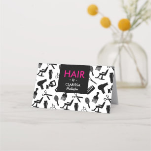 Tilldelningskort för Chic Hair Stylist Tidsbeställning Kort