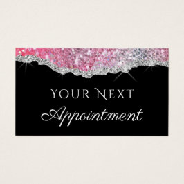 Tilldelningskort för Faux glitter Visitkort