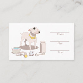 Tilldelningskort för Grooming-salon-anpassade Tidsbeställning Kort