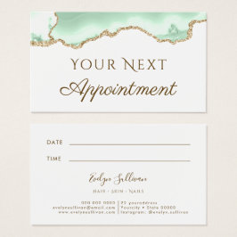 Tilldelningskort för Seafoam grönt-aggar Visitkort