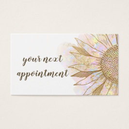 Tilldelningskort för solrosdesign visitkort