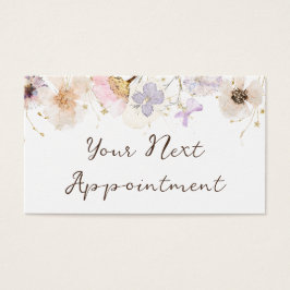 Tilldelningskort för torkade blommor elegant visitkort