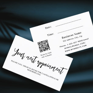 Tilldelningskort för vit QR-kod Rabattkort